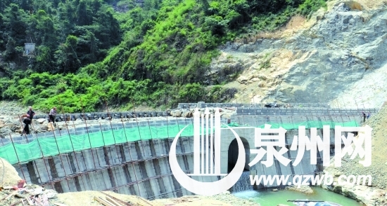 八峰水庫進入大壩主體工程砌筑施工階段