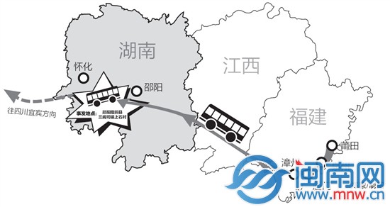 莆田客車(chē)滬昆高速湖南邵懷段慘烈車(chē)禍